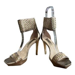 Boutique 9 Women's Real Luv Ankle Cuff Sandals by Nine West Size 10